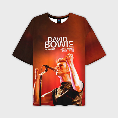 Мужская футболка оверсайз Brilliant Live Adventures - David Bowie / 3D-принт – фото 1
