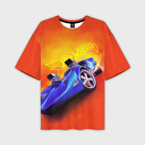 Мужская футболка оверсайз Hot Wheels Хот Вилс / 3D-принт – фото 1