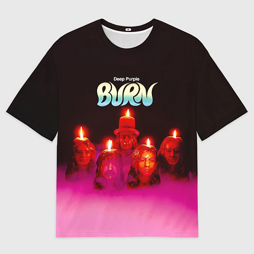 Мужская футболка оверсайз Deep Purple - Burn / 3D-принт – фото 1