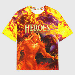 Мужская футболка оверсайз HoM Огненный