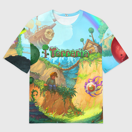 Мужская футболка оверсайз Terraria Террария Z / 3D-принт – фото 1
