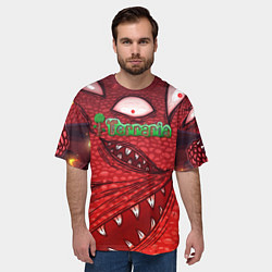 Футболка оверсайз мужская Terraria Wall of Flesh, цвет: 3D-принт — фото 2