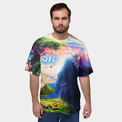 Футболка оверсайз мужская Ори и Блуждающие огоньки Ori, цвет: 3D-принт — фото 2