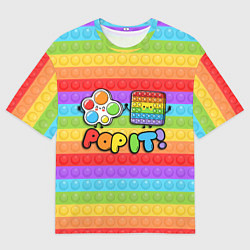 Мужская футболка оверсайз POP IT - SIMPLE DIMPL