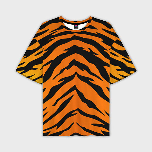 Мужская футболка оверсайз Шкура тигра / 3D-принт – фото 1