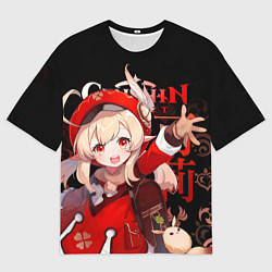 Футболка оверсайз мужская Кли, Genshin Impact, цвет: 3D-принт