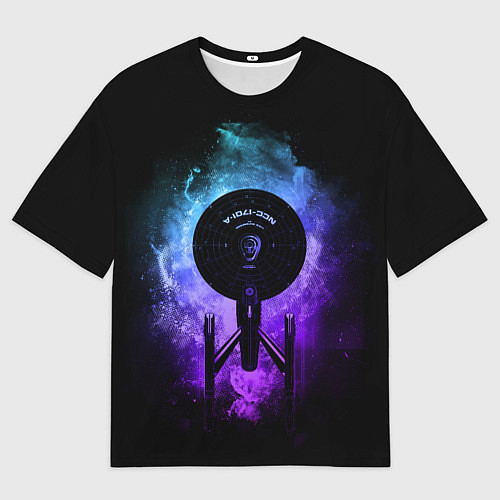 Мужская футболка оверсайз Star Trek, USS Enterprise / 3D-принт – фото 1