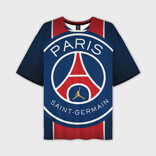 Мужская футболка оверсайз Paris Saint-Germain PSG / 3D-принт – фото 1