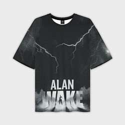 Мужская футболка оверсайз Alan Wake Dark Place