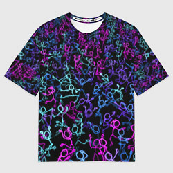 Футболка оверсайз мужская Neon Rave Party, цвет: 3D-принт