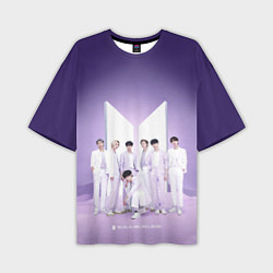Мужская футболка оверсайз BTS Purple