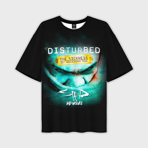 Мужская футболка оверсайз The Sickness - Disturbed / 3D-принт – фото 1