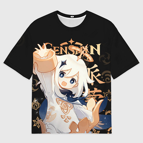Мужская футболка оверсайз Паймон Genshin Impact / 3D-принт – фото 1