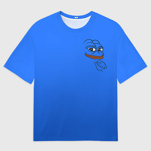 Мужская футболка оверсайз Лягушка мем / 3D-принт – фото 1