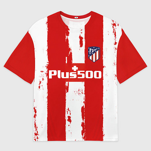 Мужская футболка оверсайз Гризман форма Атлетико Мадрид / 3D-принт – фото 1