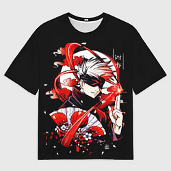 Мужская футболка оверсайз Сатору Годзё, Магическая битва