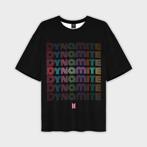 Мужская футболка оверсайз DYNAMITE BTS / 3D-принт – фото 1