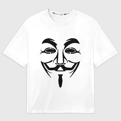 Мужская футболка оверсайз Анонимус!! / 3D-принт – фото 1