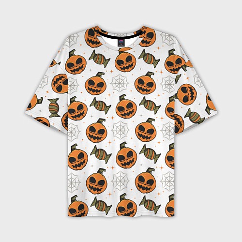 Мужская футболка оверсайз Patern Halloween 26 / 3D-принт – фото 1
