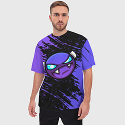 Футболка оверсайз мужская Geometry Dash, цвет: 3D-принт — фото 2
