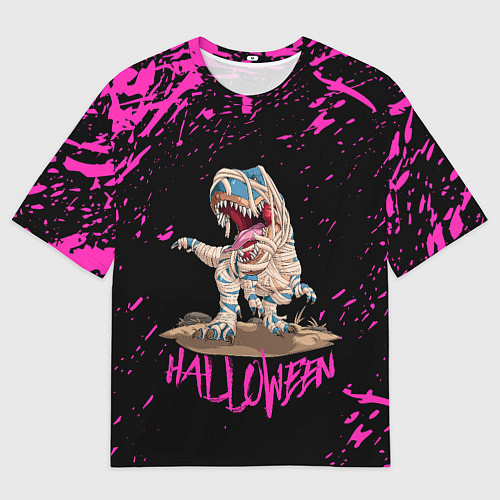 Мужская футболка оверсайз Дино мумия на хэллоуин / 3D-принт – фото 1