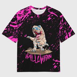 Футболка оверсайз мужская Дино мумия на хэллоуин, цвет: 3D-принт