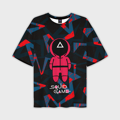 Мужская футболка оверсайз Треугольник - Игра в кальмара / 3D-принт – фото 1