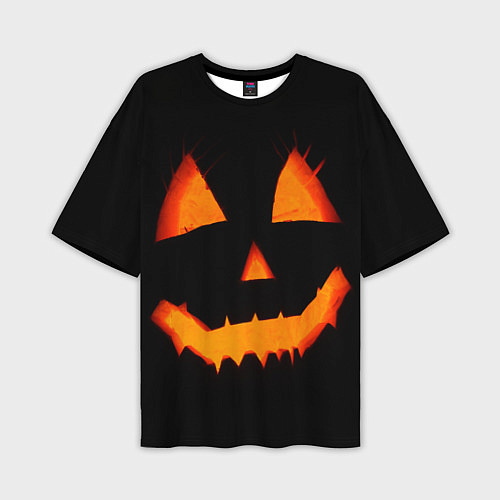 Мужская футболка оверсайз Helloween pumpkin jack / 3D-принт – фото 1