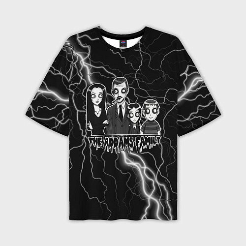 Мужская футболка оверсайз Addams family Семейка Аддамс / 3D-принт – фото 1