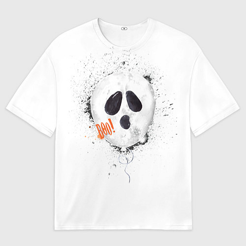 Мужская футболка оверсайз Шарик-пугайка / 3D-принт – фото 1