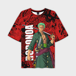 Мужская футболка оверсайз Ророноа Зоро, One Piece