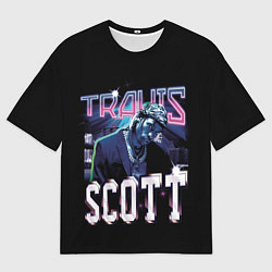 Мужская футболка оверсайз Travis Scott RAP