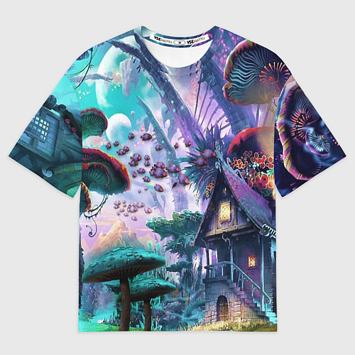 Мужская футболка оверсайз FantasyFish / 3D-принт – фото 1