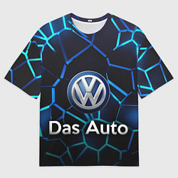 Мужская футболка оверсайз Volkswagen слоган Das Auto