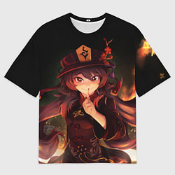 Мужская футболка оверсайз Hu Tao GENSHIN IMPACT