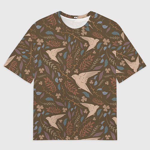 Мужская футболка оверсайз Литой стриж / 3D-принт – фото 1
