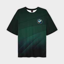 Футболка оверсайз мужская GREEN BMW, цвет: 3D-принт