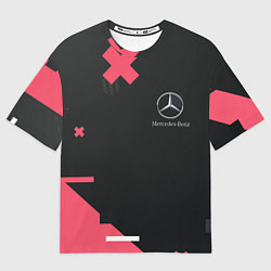 Футболка оверсайз мужская Мерседес Mersedes, цвет: 3D-принт