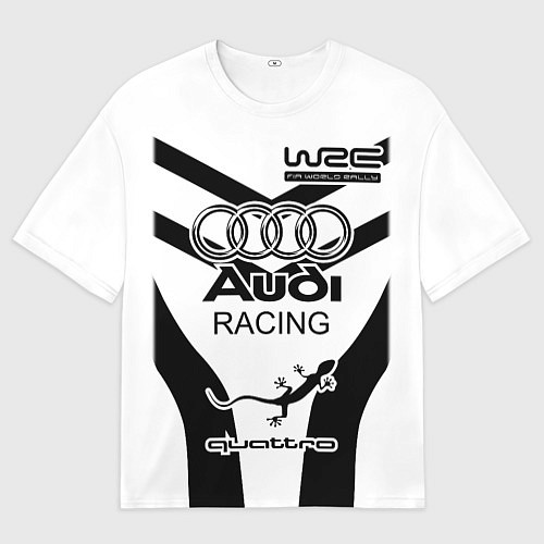 Мужская футболка оверсайз Audi Quattro / 3D-принт – фото 1