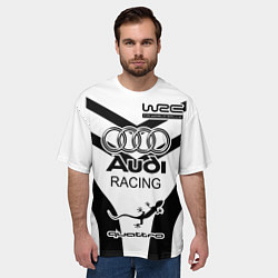 Футболка оверсайз мужская Audi Quattro, цвет: 3D-принт — фото 2