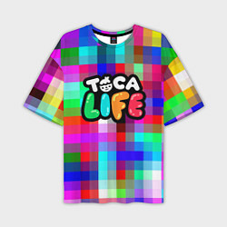 Футболка оверсайз мужская Toca Life: Pixels, цвет: 3D-принт