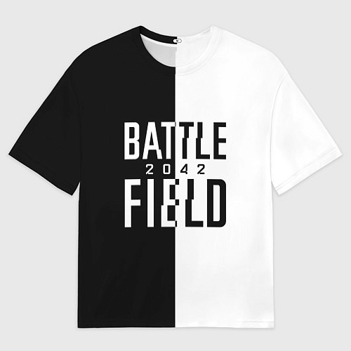 Мужская футболка оверсайз БАТЛФИЛД 2042 ЛОГОТИП / 3D-принт – фото 1