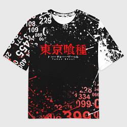 Мужская футболка оверсайз TOKYO GHOUL МИНУС 7 ТОКИЙСКИЙ ГУЛЬ 1000-7