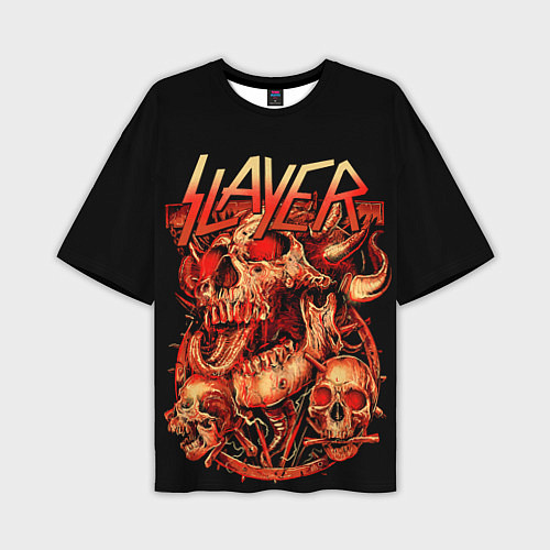 Мужская футболка оверсайз Slayer, Reign in Blood / 3D-принт – фото 1