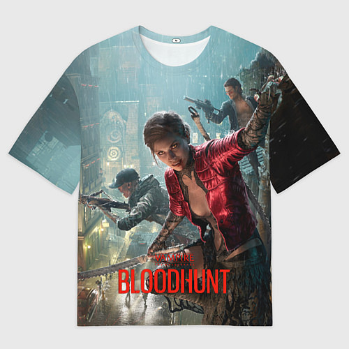 Мужская футболка оверсайз Vampire: The Masquerade - Bloodhunt / 3D-принт – фото 1