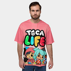 Футболка оверсайз мужская Toca Life, цвет: 3D-принт — фото 2