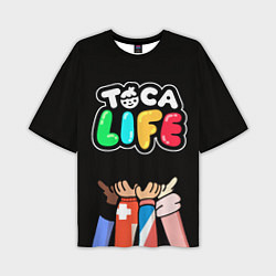 Мужская футболка оверсайз Toca Life: Friends