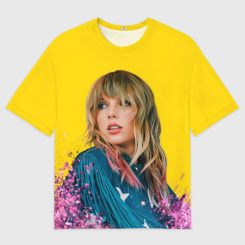 Мужская футболка оверсайз Красотка Тейлор / 3D-принт – фото 1