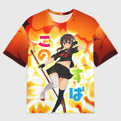 Мужская футболка оверсайз Meg / 3D-принт – фото 1