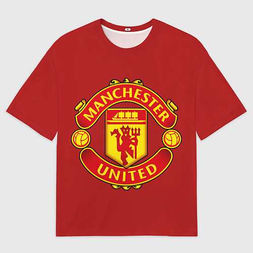 Мужская футболка оверсайз Manchester United F C / 3D-принт – фото 1